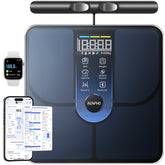 RENPHO MorphoScan Lite front view showing sleek platform and clear display for easy readings