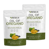 Resilia Oil Of Oregano front packaging showing pouch and product branding for clear identification and confidence