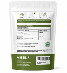 Resilia softgel close-up highlighting smooth texture and oil potency
