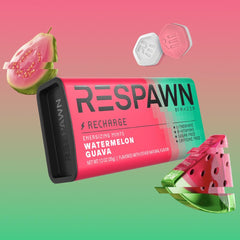 RESPAWN open tin close-up showing mint texture for easy access benefit