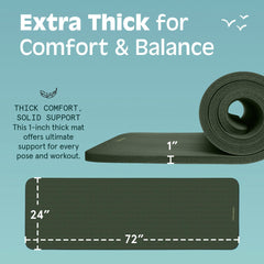 Retrospec Solana side profile highlighting one inch thickness for joint relief