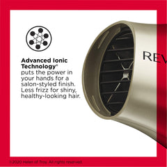 REVLON folding handle closed fits into a suitcase for easy packing