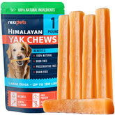 REXIPETS front packaging view showing natural yak chew benefits
