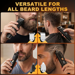 RICAF trimmer in use detailing beard edges for precise shaping benefit