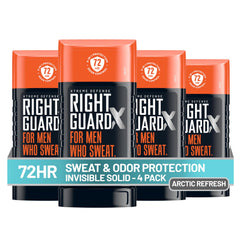 Right Guard front packaging showing four Arctic Refresh sticks for reliable protection