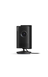 Ring Indoor Cam 2K front view showing compact black housing and LED for clear monitoring