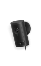 Ring front view showing camera housing and wide-angle lens for clear coverage