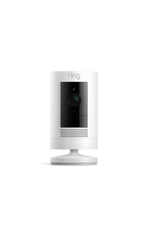 Ring Outdoor Cam front view showing camera body and mounting bracket for easy installation
