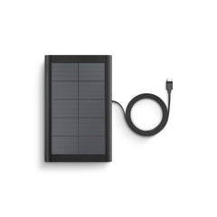 Ring small solar panel cable and USB-C to barrel adapter closeup enabling broad camera compatibility