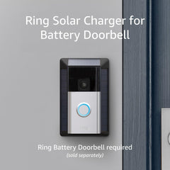 Ring solar charger closeup of panel texture highlighting weather-resistant durability