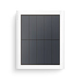 Ring solar panel front view showing clean finish and efficient design benefit: reliable charging