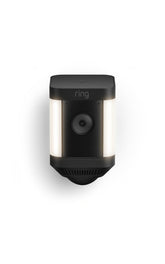 Ring Spotlight Cam Plus front angle showing camera and lights for visible deterrence
