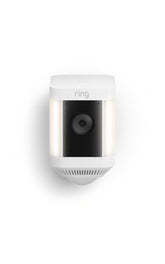 Ring Spotlight Cam Plus front view showing camera and lights for visible deterrence