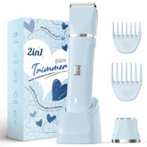 Risina front view showing compact blue trimmer and ergonomic grip benefit portability
