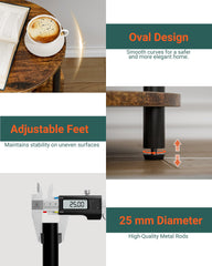 RISWER table in living room lifestyle scene adding surface and style