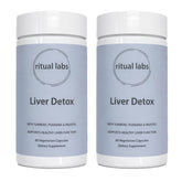 RITUAL LABS front packaging showing supplement benefits and two bottles