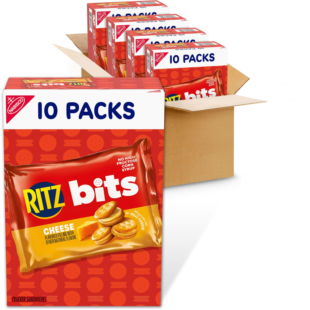 RITZ front packaging showing snack pack case and convenience