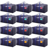 RMOHRO front view of 12-pack dark blue bags showing capacity and organization benefit