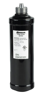Robinair 34724 front view showing filter-drier and brand for easy identification and correct fit