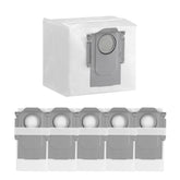 roborock front packaging showing six 2.5L dust bags and compatibility listing