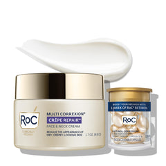 RoC jar front view showing packaging and firming cream benefits