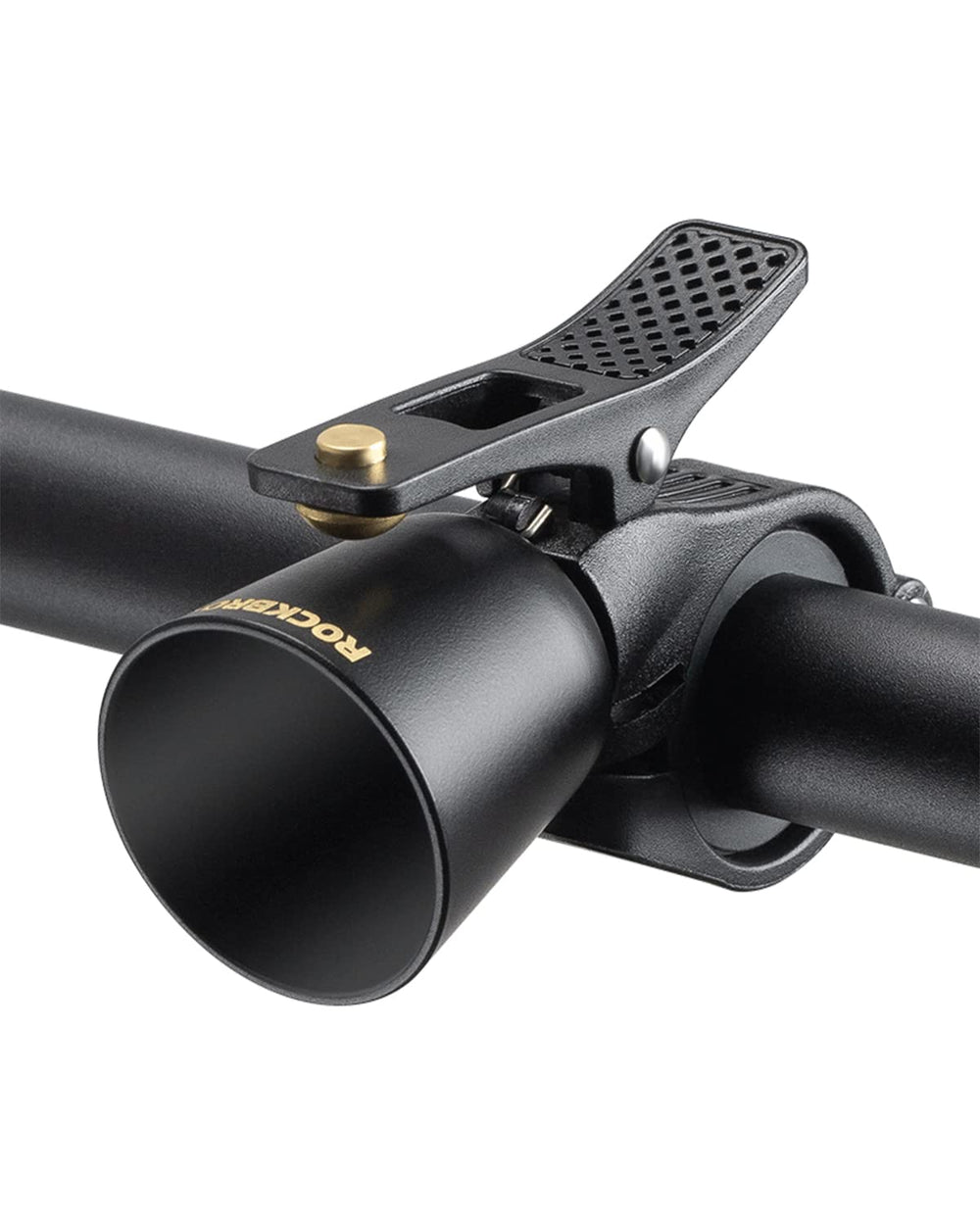 ROCKBROS front view brass bell showing compact profile and loud tone
