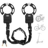 ROCKBROS front view lock showing compact profile and quick storage benefit