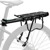 ROCKBROS rear rack front view showing sturdy platform and light weight benefit