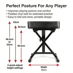 RockJam folded flat for travel and storage, easy to carry and pack