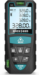 RockSeed front view deep blue showing buttons and laser for fast measuring
