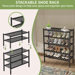 ROMGUAR CRAFT installed in closet with shoes demonstrating space saving benefit