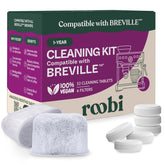 Roobi kit front packaging showing contents and yearly supply benefit