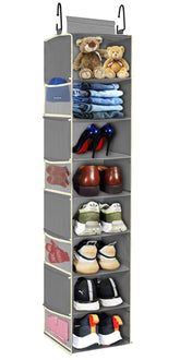 roomtalk front view of full 8-shelf organizer showing storage benefit