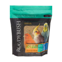 RoudyBush front package of daily maintenance crumble pellets showing product benefit of convenience