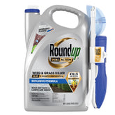 Roundup front label showing product name and usage benefits