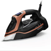 Rowenta front view showing design and ergonomic handle for comfortable ironing