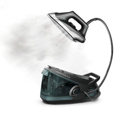Rowenta front view showing steam station and compact base for powerful ironing