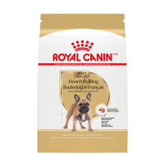 ROYAL CANIN front packaging showing 17 lb breed formula benefits