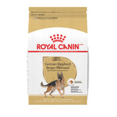 ROYAL CANIN front packaging showing 30 lb bag and breed branding benefits