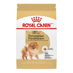 ROYAL CANIN front packaging showing 10 lb bag and breed label benefits