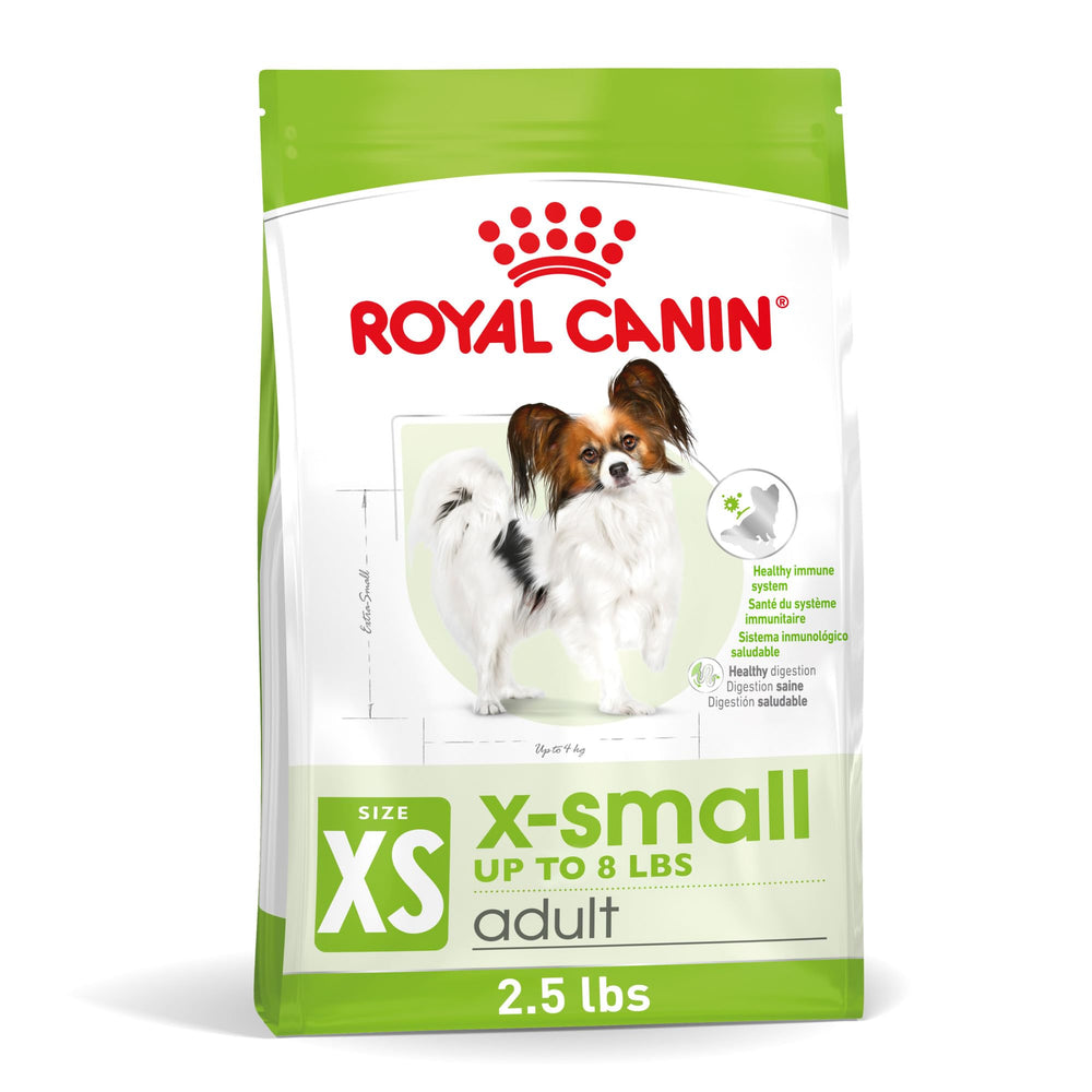 ROYAL CANIN front packaging showing 2.5 lb bag and product benefits