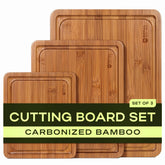 ROYAL CRAFT WOOD front view of three boards showing sizes and finish benefit