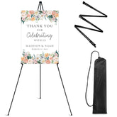 RRFTOK easel front view showing stable metal frame and professional display benefit