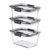 Rubbermaid Brilliance front packaging showing clear set and neat storage benefit