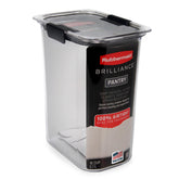 Rubbermaid Brilliance front view showing clear container for easy identification and organization
