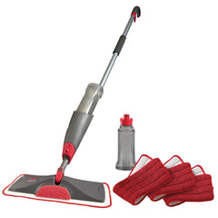 Rubbermaid Reveal front view showing full spray mop for easy storage