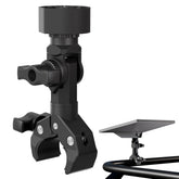 RVMARINEPAT clamp front view showing secure Starlink Mini fit and quick installation