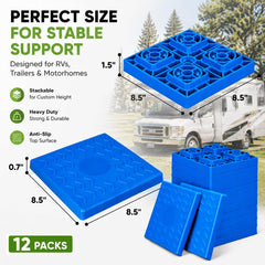 RVMATE close-up of interlocking pattern providing stable, slip-resistant stacks
