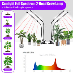 RWNTAO close-up of LED bar highlighting white and red diodes for balanced plant-spectrum lighting