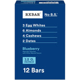 RXBAR front packaging showing blueberry flavor and benefits